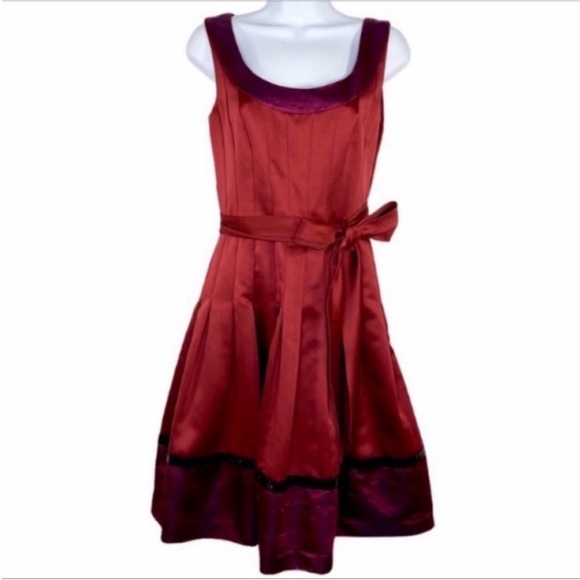 KAY UNGER sleeveless pleated formal dress 2 - Picture 1 of 11